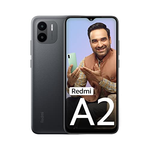 Redmi A2 (Classic Black, 2GB RAM, 32GB Storage) | Powerful Octa Core G36 Processor | Upto 7GB RAM | Large 16.5 cm HD+ Display with Massive 5000mAh Battery | 2 Years Warranty [Limited time Offer]