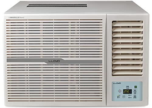 Lloyd 1.5 Ton 3 Star Fixed Speed Window AC (Copper, 2023 Model, White with Silver Deco Strip, GLW18C3YWSEW)