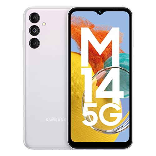 Samsung Galaxy M14 5G (Berry Blue, 4GB, 128GB Storage) | 50MP Triple Cam | 6000 mAh Battery | 5nm Octa-Core Processor | Android 13 | Without Charger