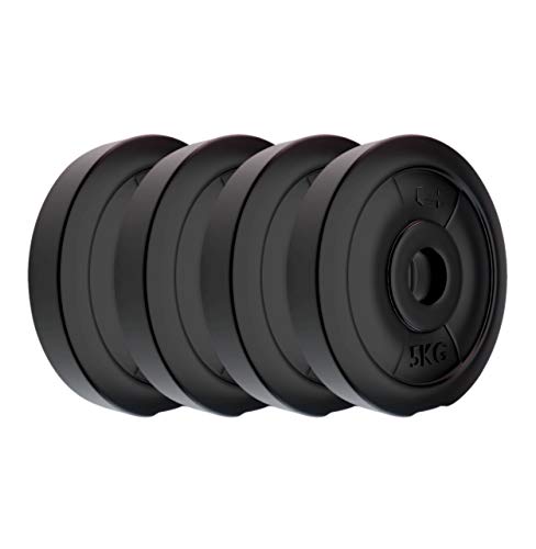 Kore K-PVC-RW(5Kgx4) Free Weights Combo, 20 Kg, Black