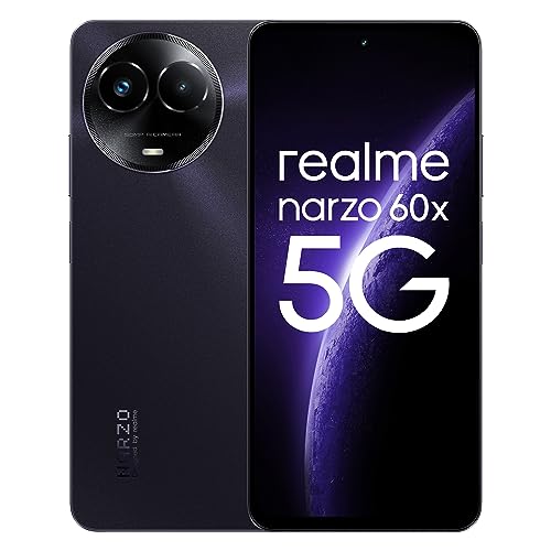 realme narzo 60X 5G（Nebula Purple 4GB, 128GB Storage） Up to 2TB External Memory | 50 MP Primary Camera | 33W Supervooc Charge