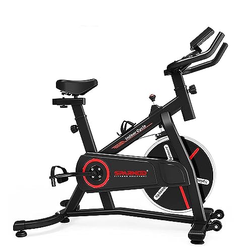 Sparnod Fitness Ssb-09 Spin Bike Cycle For Home Gym With 9 Kg Heavy-Duty Flywheel, Led Display, Silent Belt Drive, Adjustable Resistance, 4-Way Adjustable Seat And 2-Way Adjustable Handlebars, Black