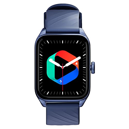 Zebronics Eternal Bluetooth Calling Smart Watch With 1.85″ Large Display, Voice Assistant, 100+ Sports, Ip67 Waterproof, 11 Built-In & Customizable Wallpaper, 8 Menu Ui, Crown And Calculator (Blue)