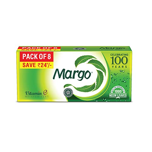 Margo Original Neem Soap, With Goodness Of 1000 Neem Leaves – 125Gm Pack Of 8