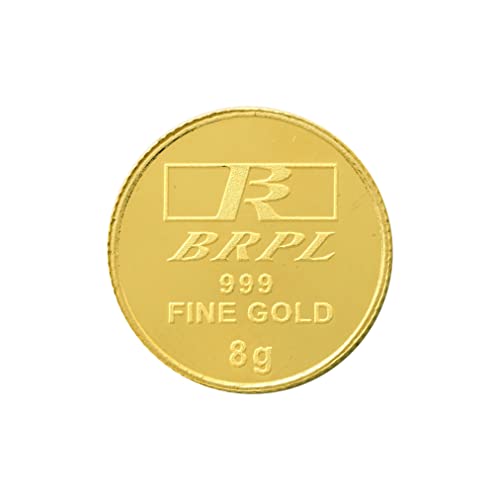 Bangalore Refinery 24K (999) 8 Gm Yellow Gold Coin