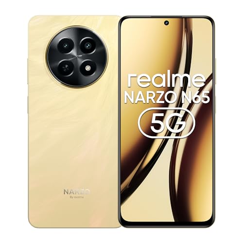 Realme Narzo N65 5G (Deep Green 4Gb Ram, 128Gb Storage) India’S 1St D6300 5G Chipset | Ultra Slim 190G Design | 120Hz Eye Comfort Display | 50Mp Ai Camera| Charger In The Box