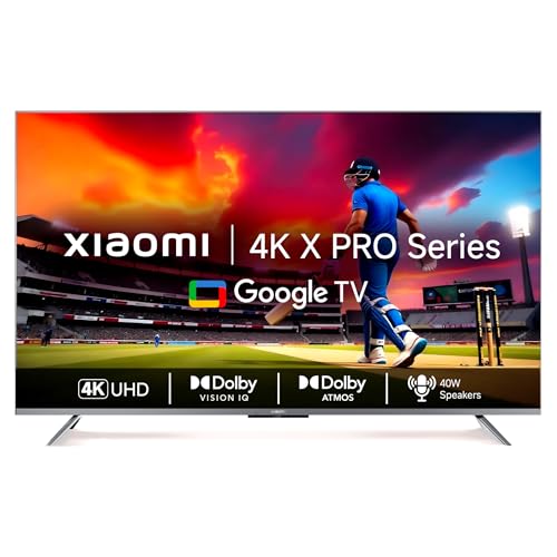 Xiaomi 138 Cm (55 Inches) X Pro 4K Dolby Vision Iq Series Smart Google Led Tv L55M8-5Xin (Black)
