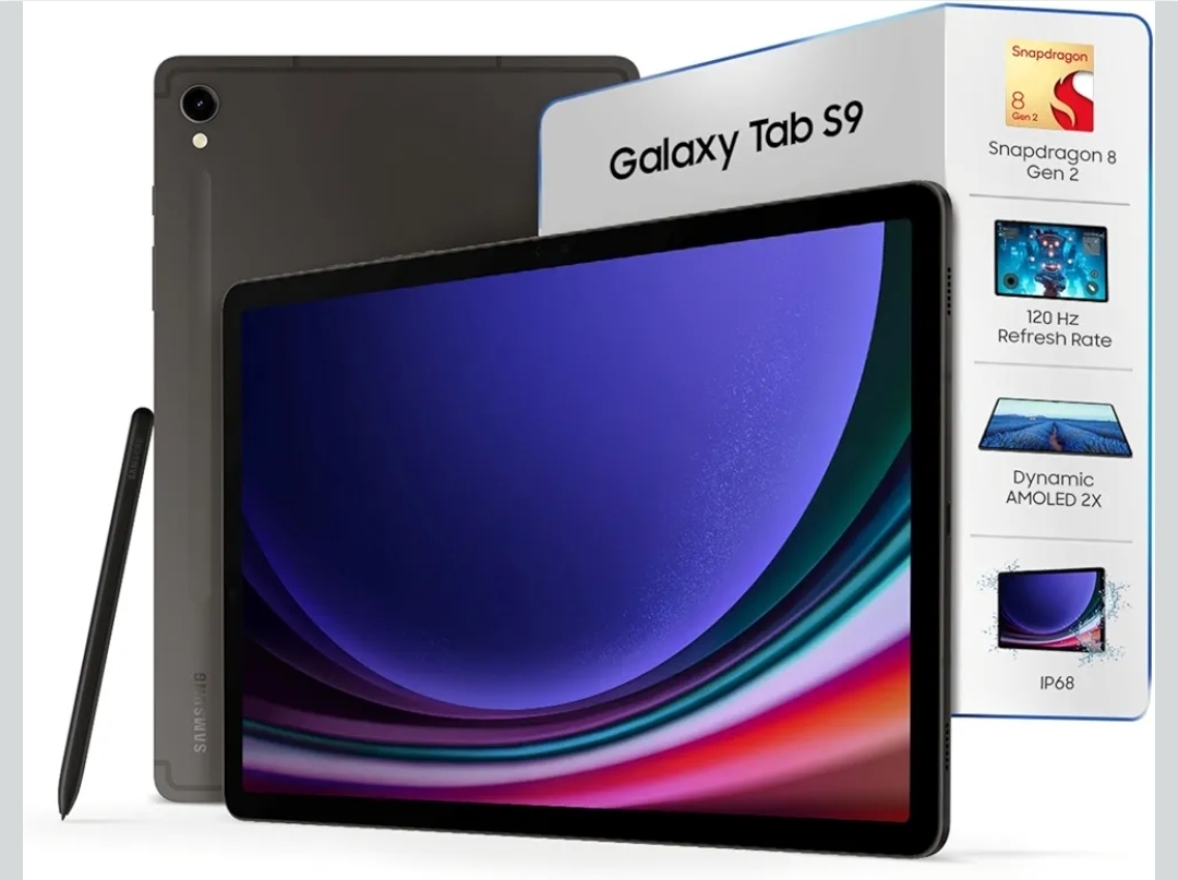 Samsung Galaxy Tab S9, S Pen in-Box, 27.81 cm (11 inch) Dynamic AMOLED 2X Display, RAM 8 GB, ROM 128 GB Expandable, Wi-Fi Tablet, Gray