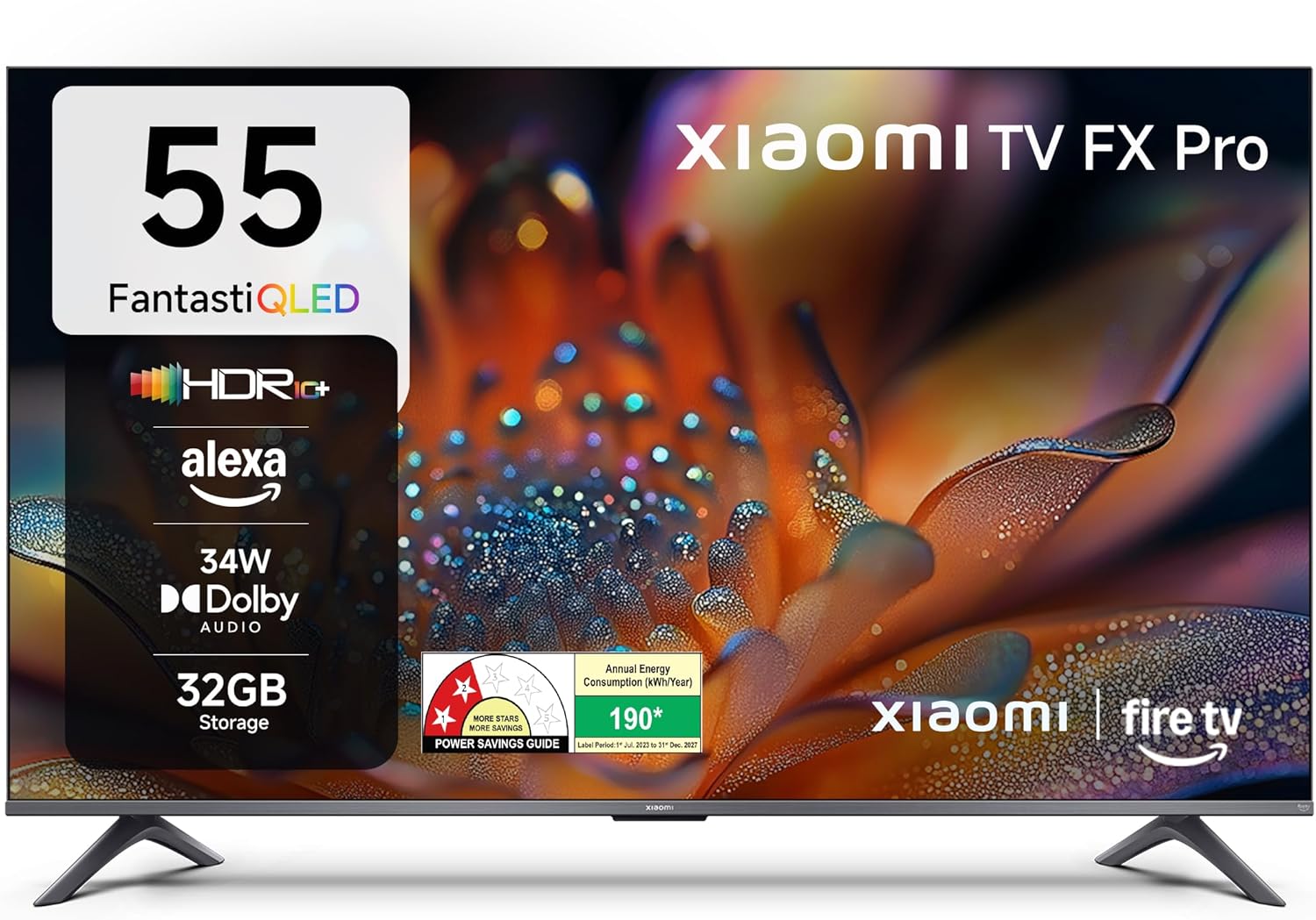 Xiaomi 138 cm (55 inch) FX Pro QLED Ultra HD 4K Smart Fire TV L55MB-FPIN