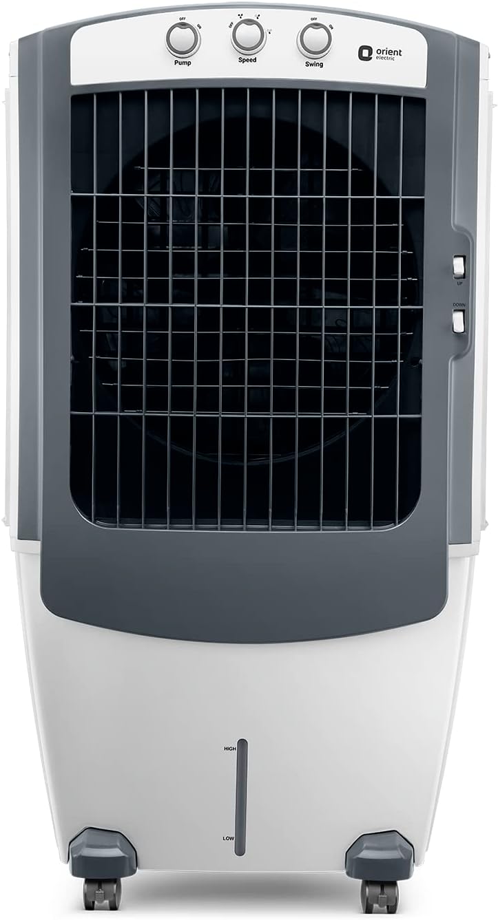 Havells Koolstorm 80 L Desert Air Cooler For Home/Office|Powerful Air-Delivery|Dual Flow Technology| Bacteria Shield Honeycomb Pads|Xxl Ice Chamber| Ice Chill Drip Technology|Front Wheels With Brakes