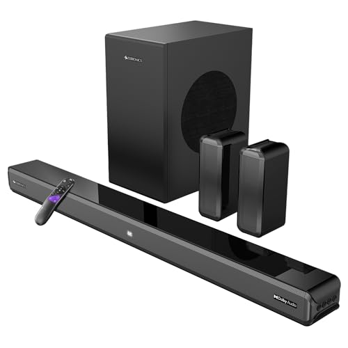 Boat Aavante 2.1 2000, 200W, Eq Modes, Multi Compatibility, Premium Design, Remote Control, V5.4 Bluetooth Sound Bar, Home Theatre Soundbar Speaker(Premium Black)