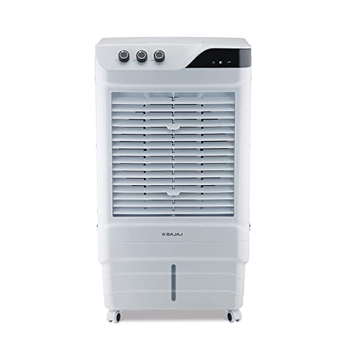 Bajaj Dmh 65 Neo 65L Desert Air Cooler For Home|For Larger Room|High-Speed Fan|Anti-Bacterial Honeycomb Cooling Pad|90Ft Air Throw|3-Speed Control|3 Year Comprehensive Product Warranty|White