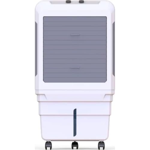 Bajaj Dmh 85X 85L Desert Air Cooler | High Air Delivery With Turbo Fan Technology | 3-Side Honeycomb Cooling & 4-Way Swing | Inverter Compatible | 1 Year Warranty【White】