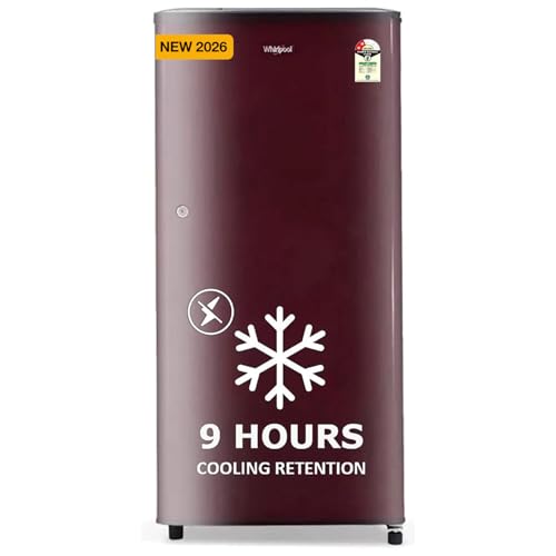 Whirlpool 184 L 2 Star Direct-Cool Single Door Refrigerator (205 Wde Cls 2S Sherry Wine-Y, Red, 2026 Model)