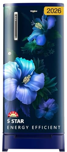 Whirlpool 184 L 5 Star Direct-Cool Single Door Refrigerator With Intellisense Inverter Compressor (205 Wde Roy 5S Inv Sapphire Spring-Y, Blue, 2026 Model)