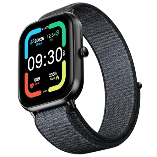 Fire-Boltt Ninja Call Pro Max Nyluxe Smart Watch 2.01″ With Bluetooth Calling, Voice Assistance, Spo2 & Heart Rate Monitor, 120+ Sports Modes, Ip67 Waterproof, Smart Watch For Men & Women – Grey