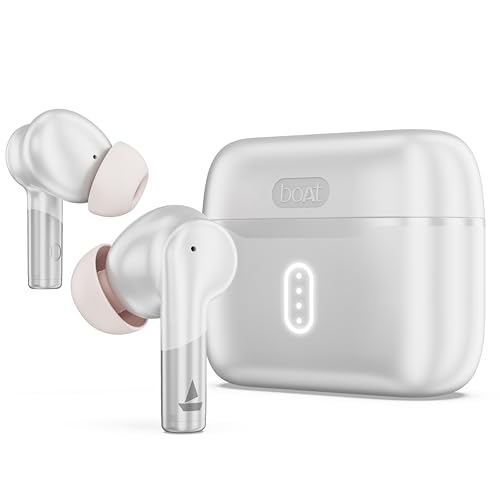 Boat Airdopes 141 Gen 2, 4 Mics Enx Tech, 48 Hrs Playback, Free Music Streaming, Fast Charge, Low Latency, Ipx4, V5.4 Bluetooth Earbuds, Tws Ear Buds Wireless Earphones With Mic (Active White)