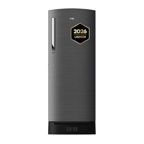 Ifb 206L 5 Star Advanced Inverter Direct-Cool Single Door Refrigerator With 30 Hrs Cooling Retention, Big Vegetable Box, 4 Year Super Warranty & Base Stand (2026, Ifbdc-232Eyosed, Onyx Grey)