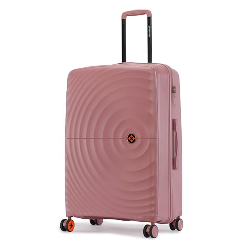 Nasher Miles Polypropylene Spinner Seattle Hard-Sided Check-In Luggage 28 Inch | 75Cm | 8 Wheels Large Trolley Bag For Travel | Suitcase (Rose Gold)