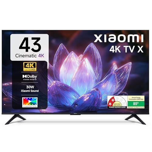 Xiaomi 108 Cm (43 Inch) X Ultra Hd 4K Smart Google Led Tv L43Mb-Ain