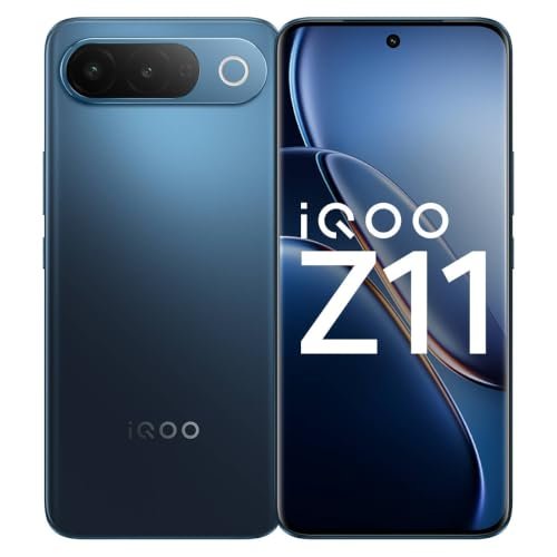 Iqoo Z11 5G (Celestial Blue, 6Gb Ram, 128Gb Storage) | India’S 1St Mediatek Dimensity 7500 Turbo Processor* | 3D Curved Display- Brightest Display In The Segment* | Ai Captions- Record & Recap*