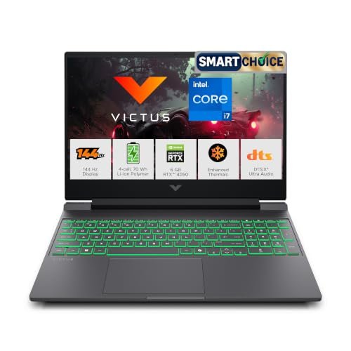 Hp Smartchoice Victus, 13Th Gen I7-13620H, 6Gb Rtx 4050, 16Gb Ddr4(Upgradeable) 512Gb Ssd, 144Hz, 300Nits, 15.6”/39.6Cm, Win11, Office24, Mica Silver, 2.3Kg, Fa2100Tx, Xbox Gamepass* Gaming Laptop