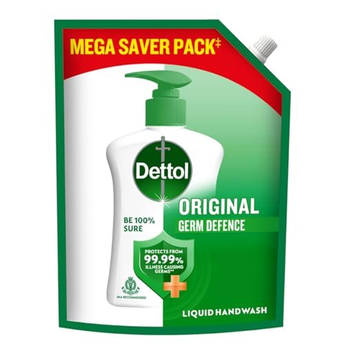 Dettol Liquid Handwash Refill – Original Hand Wash- 1350Ml | Germ Defence Formula | 10X Better Germ Protection