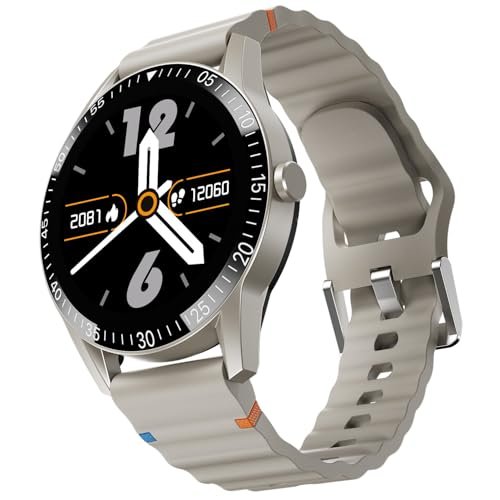 Fire-Boltt Talk Bluetooth Calling Smartwatch, 1.39″ Tft Display With Dual Button, Hands On Voice Assistance, 120 Sports Modes, In Built Mic & Speaker (Talk, Beige)