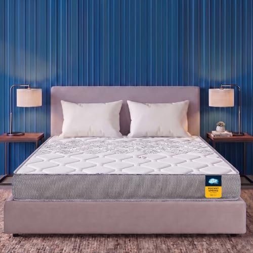 Centuary Mattresses Sleepables 6-Inch King Size Orthopedic Memory Foam Back Support Pressure Relieving Roll Pack High Resilience (Hr) Foam Mattress | 10 Years Warranty | (78X72X6)