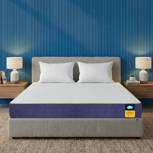 Centuary Mattresses Sleepables 6-Inch King Size Orthopedic Memory Foam Back Support Pressure Relieving Roll Pack High Resilience (Hr) Foam Mattress | 10 Years Warranty | (78X72X6)